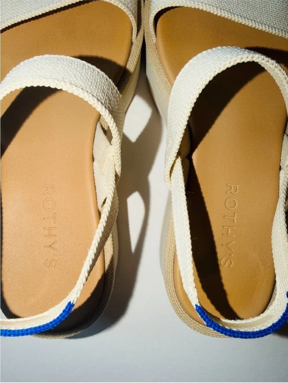 Rothy’s Platform Strappy Sandal in Light Beige - Women's